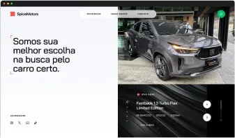 Anúncio de veículo no website premium da Spice