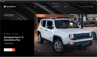Anúncio de veículo no website premium da Spice